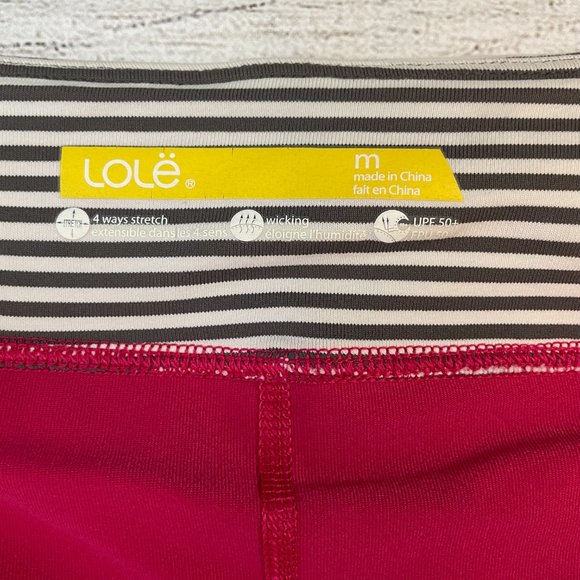 WOMENS LOLE LANGELINIE HOT PINK ATHLETIC TENNIS SKORT SKIRT SHORTS MEDIUM - Picture 11 of 13